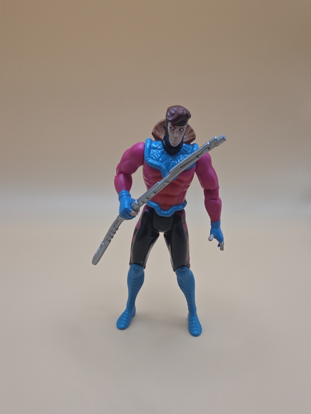 GAMBIT Uncanny X-Men Vintage 1992 Toy Biz Marvel Comics 5" Action Figure. Kicks